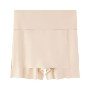 Miiow | Womens Ice Silk Safety Pants Summer Anti-Light Partition Triangle Area Seamless Bottom Underwear Two-In-One Short Shorts
