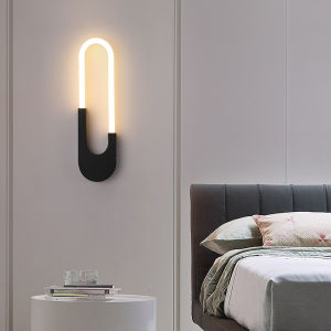 Modern Simple Wall Lamp Bedroom Headlight Hallway Living Room Sofa Background Wall Hanging Decor Hotel Guest Room Lighting