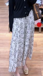 Design Aesthetic High-end Flared Skirt Mid-Length