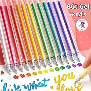 Bút Màu Nhũ Acrylic 48 Màu Ánh Kim - Bút Viết Trang Trí Vẽ Sổ Tay Dành Cho Học Sinh Sinh Viên