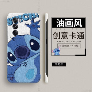 Cute Cartoon Sticker Phone Case for Oppo Reno12 Sticker Design No Frame Anti-Fall Protection Acrylic Material for Couples
