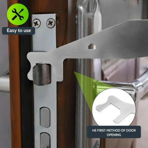 Multi-Purpose Lever Tool Stainless Steel Durable Locksmith Tool Mini Portable Pry Bar Hand Tool for Firefighter/Police