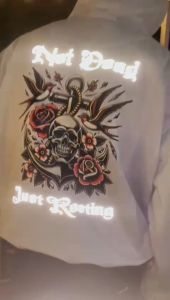 Hoodie Boxy Oversize Reflective Sablon Menyala NotDead Triphiend