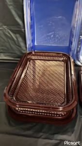 NAMPAN KUE/MIKA NAMPAN/TRAY KUE/NAMPAN PLASTIK/NAMPAN SUSHI ISI 10 PCS TERMURAH SEDANG DAN BESAR