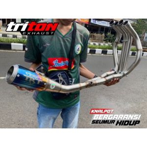 Knalpot Racing ZX25R ZX25RR Full System TRITON GT-5 Free DB Killer Lifetime Warranty