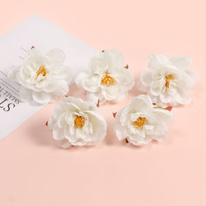 5Pcs White Series Artificial Rose Combination Room Table Decoration Outdoor Party Wedding Decoration DIY Wreath Accessories