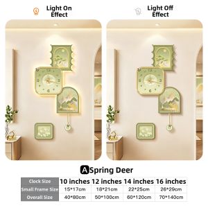 HAOJIUBUJIAN | Luxurious Creative Living Room Wall Clock