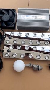 Combo phun sương siêu âm 2 vỉ 12 mắt kèm quạt nguồn và phao