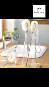 Goody Home แปรงขัดฟองน้ำ ด้ามจับสแตนเลส U304 พิเศษ สามารถเปลี่ยนฟองน้ำได้