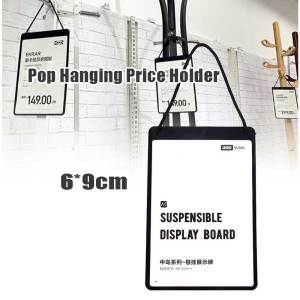 A6 Hanging Advertising Promotion Sign Pop Price Tag Display Holder For Store