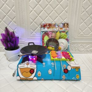 MAINAN ANAK PEREMPUAN MINISET MASAK MASAKAN KOMPOR LED 3TUNGKU COCOK BUAT KADO
