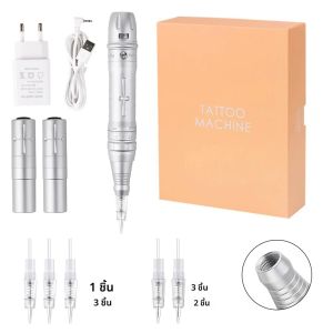 Professional Micropigmentation แต่งหน้าเครื่องแบตเตอรี่ปากกาสักสําหรับคิ้วอายไลเนอร์ PMU สักเครื่องเข็ม