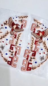 Bordir Coin Sepasang Burung: Aksesoris Fashion & Dekorasi Rumah