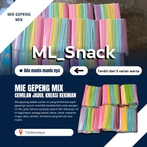 Mie Gepeng Warna Mix Manis 1kg(1 kg isi 2pack)
