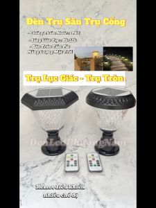 Đèn Trụ Cổng Đèn Sân Vườn Đèn Trụ Sân Năng Lượng Mặt Trời
