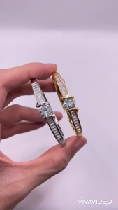 Vòng tay titan đính đá bền đẹp Lắc tay đính đá chất liệu bằng titan không phai màu trangsucmoiluatuoi.RIN