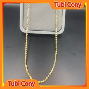 Dây chuyền nữ xoắn mạ vang Tubi Cony phong cách hàn quốc D2311-115-KT