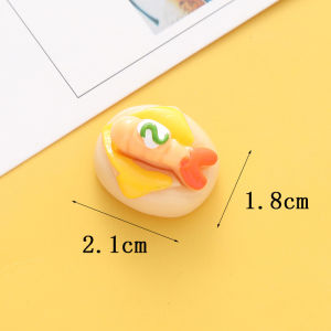 Handmade DIY Resin Burger Caviar Sushi Simulation Mobile Phone Case Hair Clip Dollhouse Accessories Fashion Jewelry Accessories