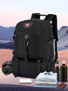 Mens Large Capacity Casual Travel Backpack Waterproof Wear-resistant Computer Bag Independent Shoe Position Luggage Bag