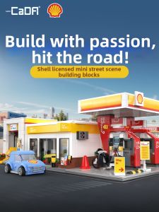 CaDA | Officially Licensed Shell Gas Station Mini Building Bricks