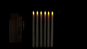 12ชิ้น เทียนอิเล็กทรอนิกส์ LED ขั้วยา / โคมไฟไร้เปลวไฟสำหรับงานแต่งงาน งานปาร์ตี้ วันเกิด / เทียนอิเล็กทรอนิกส์ขั้วยาว ไฟกลางคืน / เทียนอิเล็กทรอนิกส์ตกแต่งโต๊ะปาร์ตี้