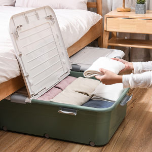 Slim With Wheels Bed Under Storage Box