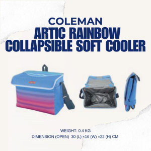 Coleman 9L Collapsible Soft Cooler Artic Rainbow