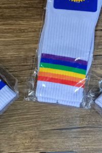 Kaos Kaki Pria Panjang Motif Skater Salur Kerja Tebal Old School