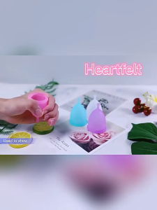 Menstrual Women Portable Silicone Period Cup Silicone Easier to Clean Menstruation Female Care Reusable Silicone Cups Period Cup