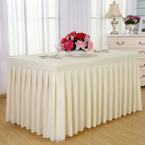 Customized Tablecloth Conference Rectangular Long Table Sets Sign-in Cloth Dining Table Pure White Reception Thickened Pure Color Table Skirt Cover