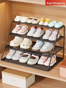Space-Saving Multi-Level Shoe Organizer for Children