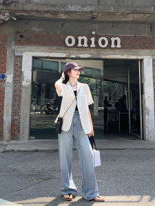 Yangyang Wide Leg Jeans Womens Casual Ripped High Waist Denim Pants Summer Fashion Ladies Premium Quality Long Trousers