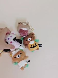 Takara Tomy | Rilakkuma Anime Sang Trọng Búp Bê Móc Khóa Ba Lô Trang Trí Móc Khóa Lông Túi Treo Trang Trí Cho Bé Gái Quà Tặng Sinh Nhật