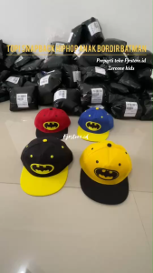 Topi Anak Snapback Batman kids Basball Hat Casual Usia mulai 2-10 Thn