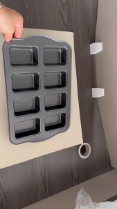 8 Cavity Mini Loaf Pan Non-stick Bread Pan Carbon Steel Brownie Pan Versatile Small Bread Loaf Pan