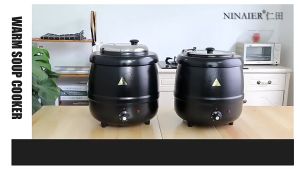 Commercial Electric Soup Warmer 10L/13L Periuk Pemanas Sup Soup Warmer Mushroom Satay Sauce