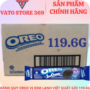 Bánh quy kem OREO vị kem lạnh việt quất gói 1196g