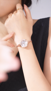 REBIRTH Jam Tangan Wantia Casual Elegan Mode Klasik Kuarsa Bulat Paduan Jam Cewek Kecil COD