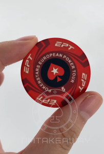 [SAMPLE SET] EPT Ceramic Texas Holdem Poker Chips Professional Casino European Poker Tour Poker Chip