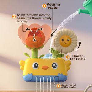 wowofish | Rotatable Spraying Flower Bath Toy