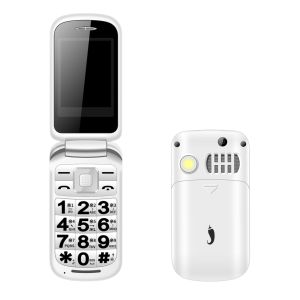 MAFAM | 2G GMS Stylish Ladies Flip Phone 2.4 Big Keypad Cheap Clamshell Mobile with SOS Button Qick Dial Loud Speaker Two Earpieces