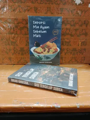 buku 2 novel Seporsi Mie Ayam Sebelum Mati dan Sisi Tergelap Surga