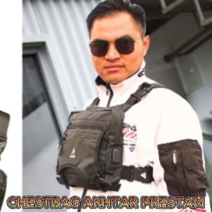 Akhtar Tas Selempang dada waterproof Pria Besar Anti iar terbaru 2023 Dengan port usb Akhtar-prestan