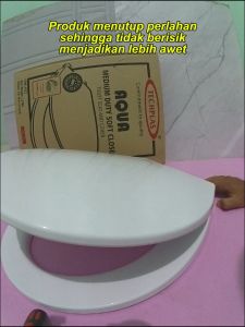 Tutup Closet Duduk Universal Soft Close AQUA & Menutup Peralahan TOTO
