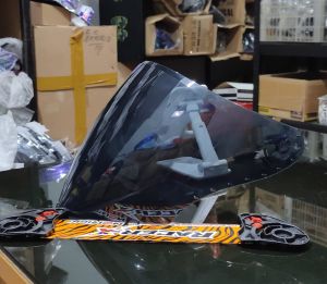 VISOR NJS KAIROZ ORIGINAL LIGHT SMOKE | KACA HELM HALF FACE  ORI