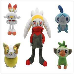 Bandai | Pokemon Plush Toy Dragapult Gengar Pikachu Eevee Evolution Scorbunny Cinderace Doll Morpeko Christmas Gift for Kids