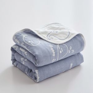 6-layer Gauze Towel Quilt Cotton Air-conditioning Blanket Adult Children Baby Blanket Summer Quilt Bedspread