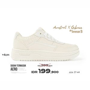 Aerostreet X Gibran 3 37-44 Natural Natural Emas - Sepatu Sneaker Casual