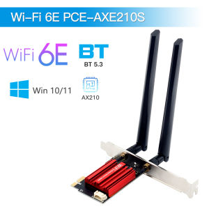 FENVI WiFi 6E AX210 Wireless PCI-E Adapter Tri-band 2.4G/5G/6Ghz Compatible BT 5.3 802.11AX Network Wi-Fi Card For PC Win 10/11