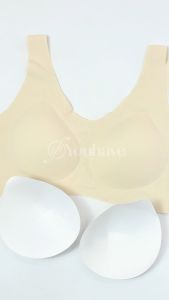 Youve (You Have) BH Bra Wanita Seamless Sport Wanita Tanpa Kait Kawat Busa Tipis Cup B 100165